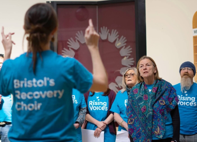 Rising Voices performing at the Unitarian Hall